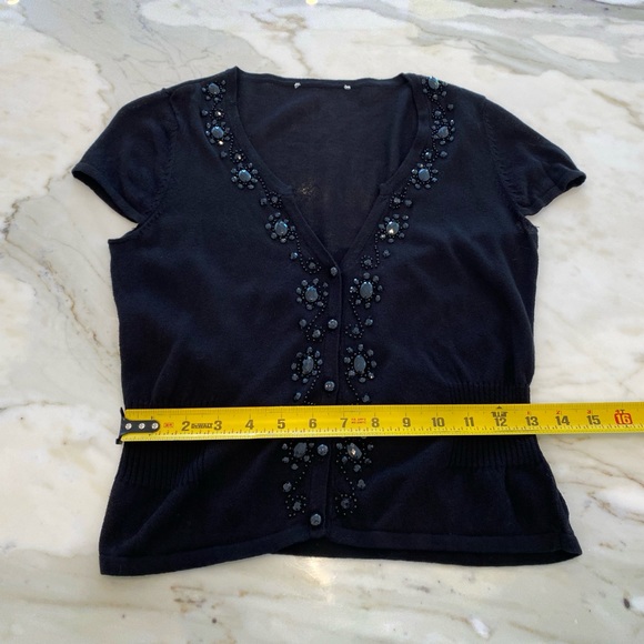 WHITE HOUSE BLACK MARKET EMBELLISHED KNIT SMALL - Picture 12 of 16